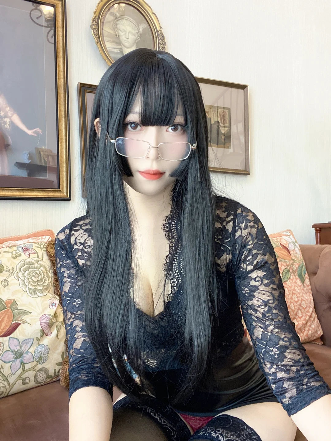 Money冷冷 - 黑蕾丝 [48P,2V-1.83GB] tg@simisebaisi 【丝足阁】039.webp